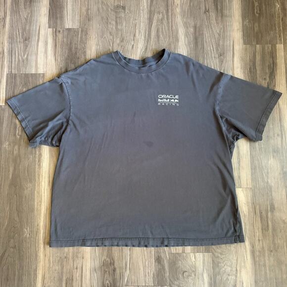 American Eagle Oracle Red Bull Racing T-Shirt Men's Size XL Gray Worn Stained - Picture 2 of 6